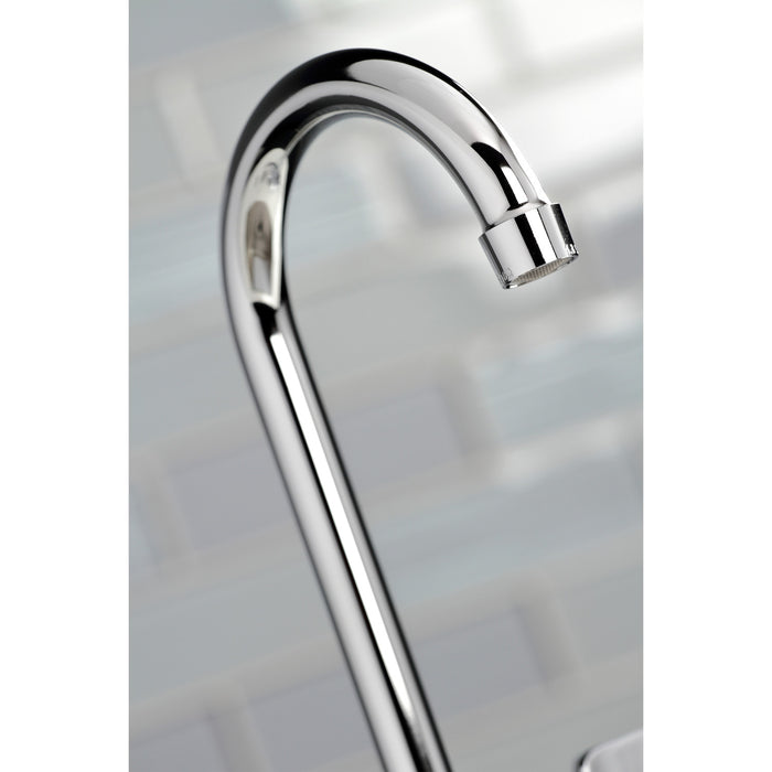 Kingston Tulare KB8491DX - Concord Two-Handle 2-Hole Deck Mount Bar Faucet, Polished Chrome