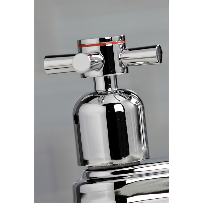 Kingston Tulare KB8491DX - Concord Two-Handle 2-Hole Deck Mount Bar Faucet, Polished Chrome