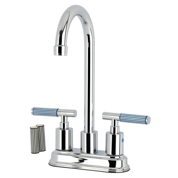 Kingston Sona KB8491KPS - Verona Double-Handle 4-Inch Centerset Bar Faucet, Polished Chrome