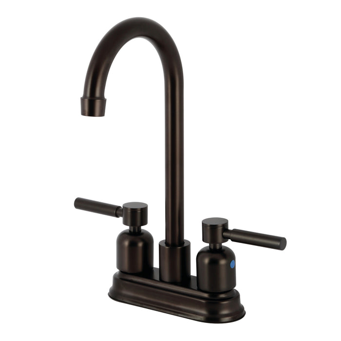 Kingston Tulare KB8495DL - Concord Two-Handle 2-Hole Deck Mount Bar Faucet, Oil Rubbed Bronze