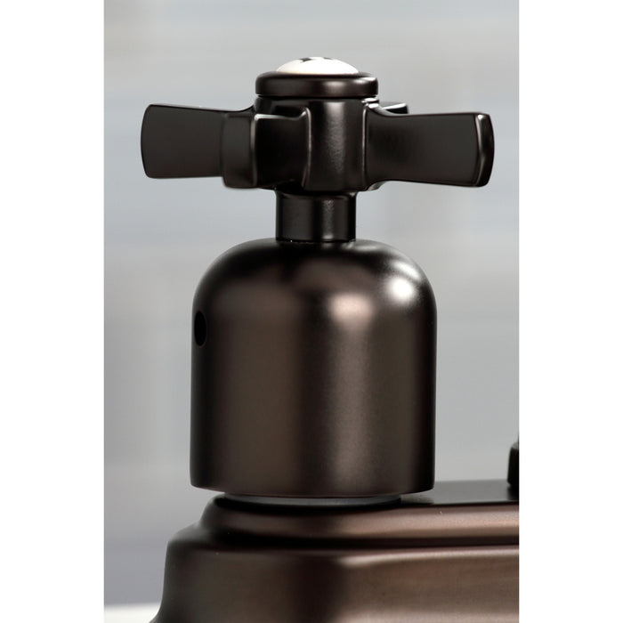 Kingston Tulare KB8495ZX - Millennium Two-Handle 2-Hole Deck Mount Bar Faucet, Oil Rubbed Bronze