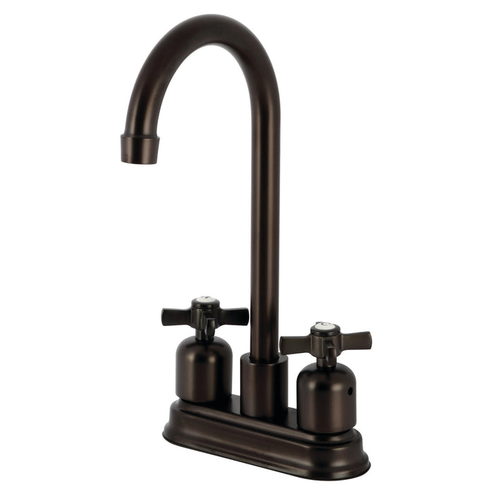 Kingston Tulare KB8495ZX - Millennium Two-Handle 2-Hole Deck Mount Bar Faucet, Oil Rubbed Bronze