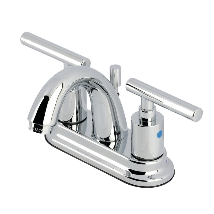 Kingston Tulare KB8611CML - Manhattan Double-Handle 3-Hole Deck Mount 4-Inch Centerset Bathroom Faucet with Pop-Up Drain, Polished Chrome