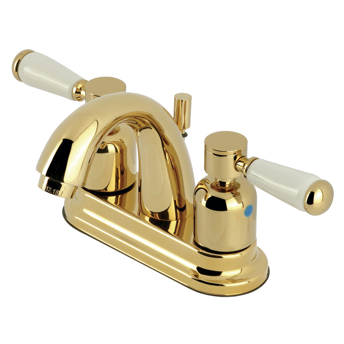 Kingston Tulare KB8612DPL - Paris Double-Handle 3-Hole Deck Mount 4-Inch Centerset Bathroom Faucet with Pop-Up Drain, Polished Brass