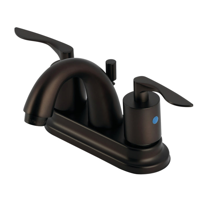Serena KB8615SVL Two-Handle 3-Hole Deck Mount 4" Centerset Bathroom Faucet with Retail Pop-Up, Oil Rubbed Bronze