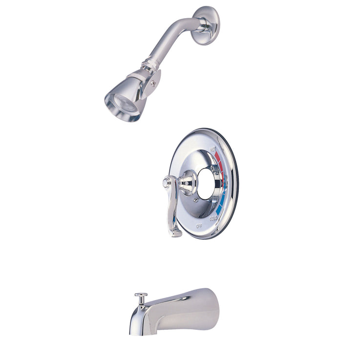 Kingston Tulare KB8631FLT - Royale Single-Handle Pressure Balanced Tub and Shower Faucet, Trim Only, Polished Chrome