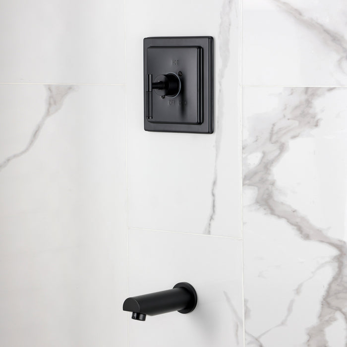 Kingston Kaiser KB8650CKLTO Single-Handle Pressure Balanced Tub Faucet, Matte Black