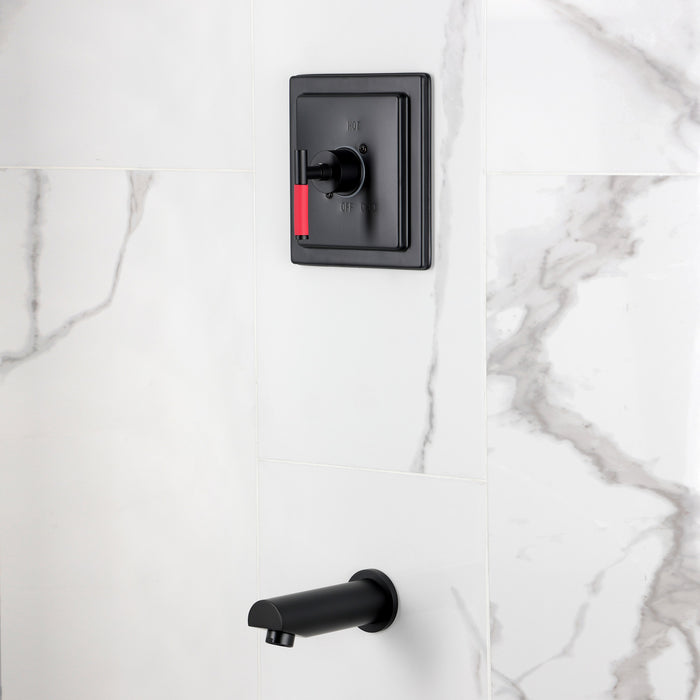 Kingston Kaiser KB8650CKLTO Single-Handle Pressure Balanced Tub Faucet, Matte Black