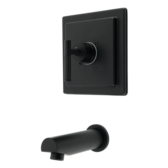 Kingston Kaiser KB8650CKLTO Single-Handle Pressure Balanced Tub Faucet, Matte Black