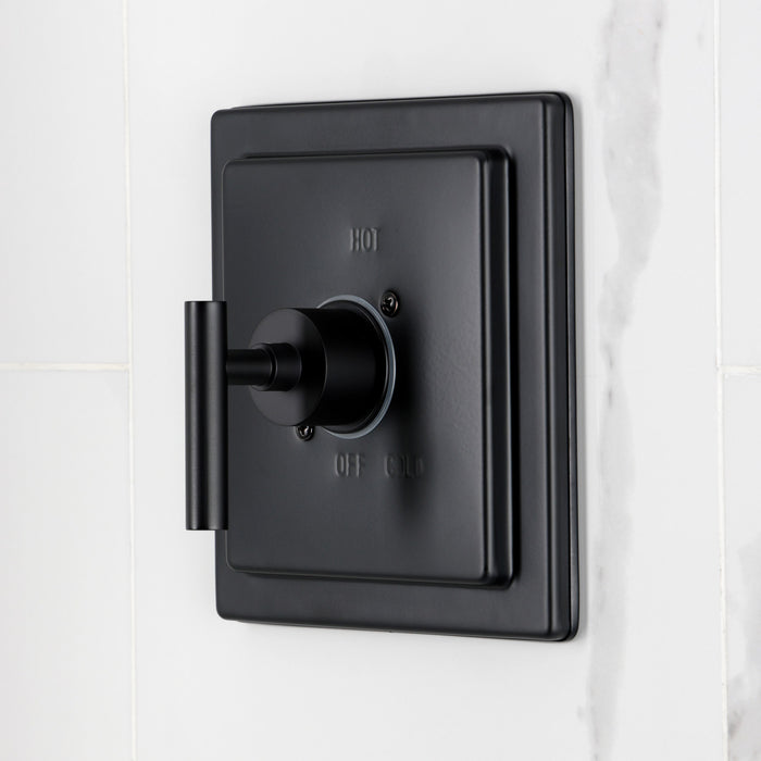 Kingston Manhattan KB8650CMLTO Single-Handle Pressure Balanced Tub Faucet, Matte Black
