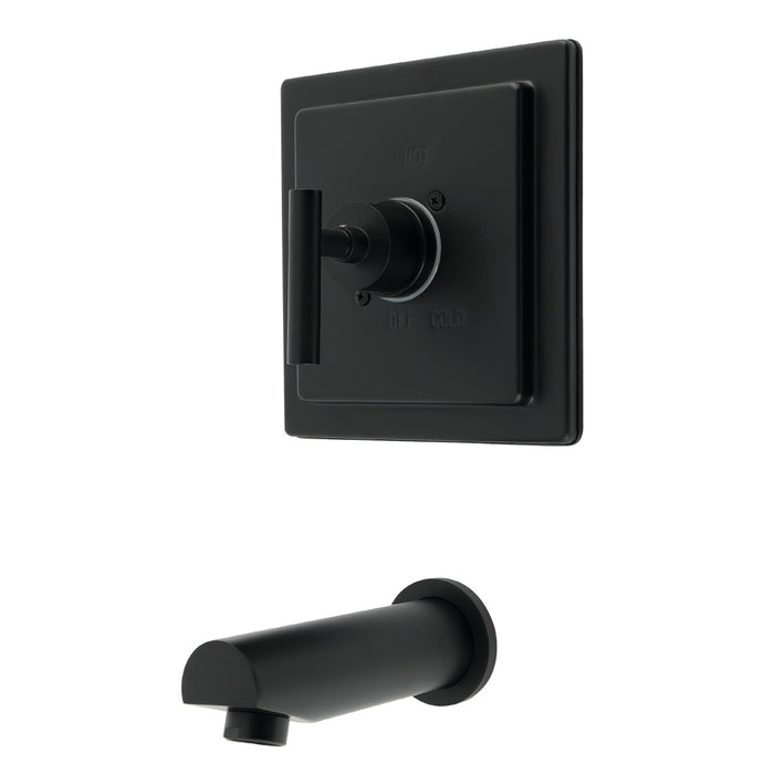 Kingston Manhattan KB8650CMLTO Single-Handle Pressure Balanced Tub Faucet, Matte Black