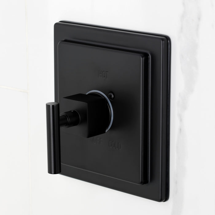 Kingston Sona KB8650CQLSO - Claremont Single-Handle Pressure Balanced Shower Faucet, Matte Black