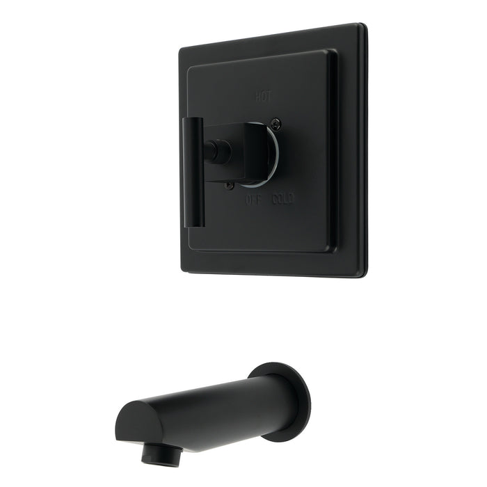 Kingston Sona KB8650CQLTO - Claremont Single-Handle Pressure Balanced Tub Faucet, Matte Black