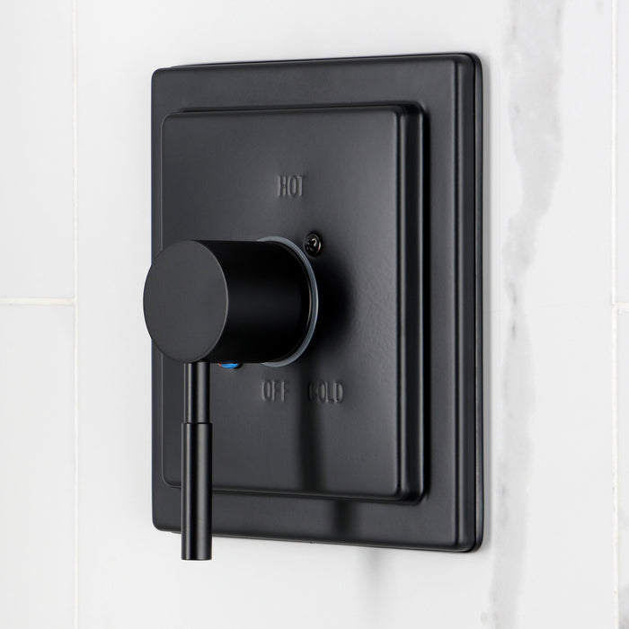 Kingston Concord KB8650DLTO Single-Handle Pressure Balanced Tub Faucet, Matte Black