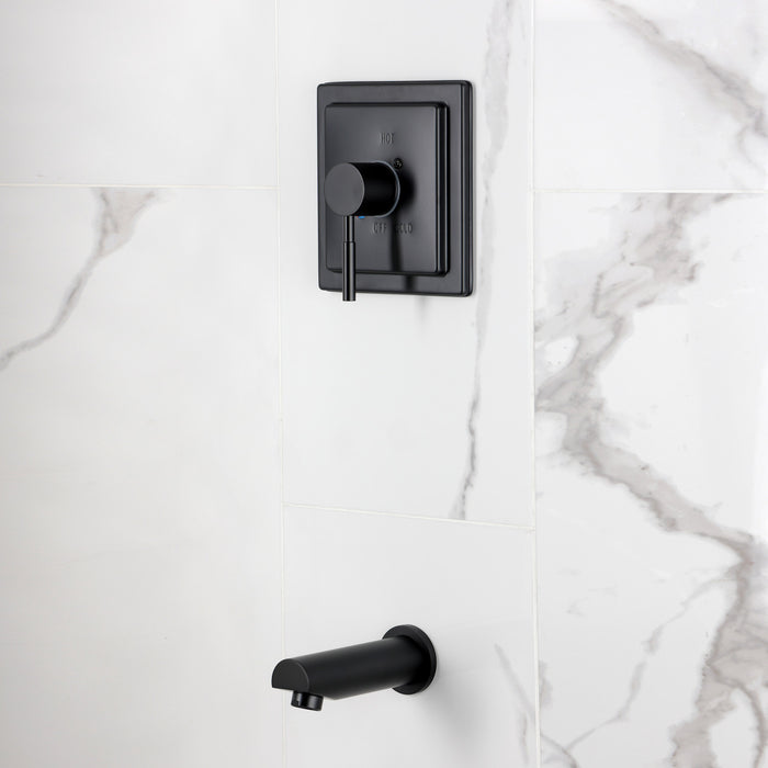Kingston Concord KB8650DLTO Single-Handle Pressure Balanced Tub Faucet, Matte Black
