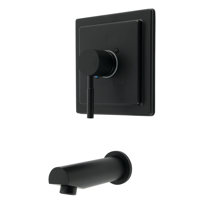 Kingston Concord KB8650DLTO Single-Handle Pressure Balanced Tub Faucet, Matte Black