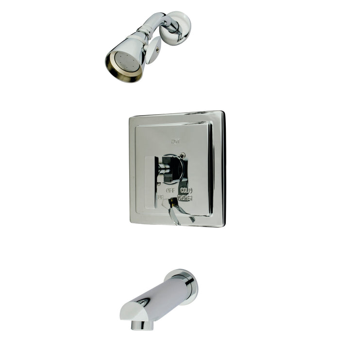 Kingston Sona KB86510QLL - Executive Single-Handle Pressure Balanced Tub and Shower Faucet, Polished Chrome