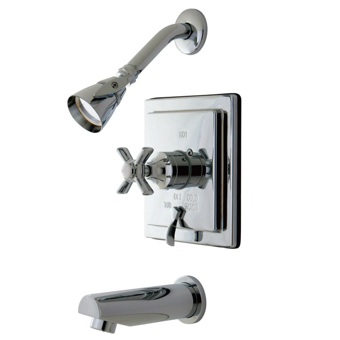Kingston Tulare KB86510ZX - Millennium Single-Handle Pressure Balanced Tub and Shower Faucet, Polished Chrome