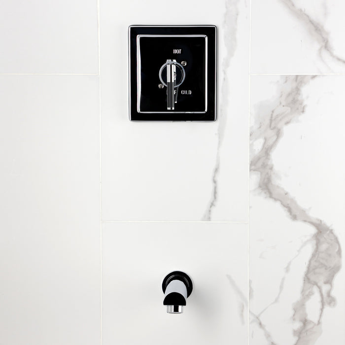 Kingston Kaiser KB8651CKLTO Single-Handle Pressure Balanced Tub Faucet, Polished Chrome