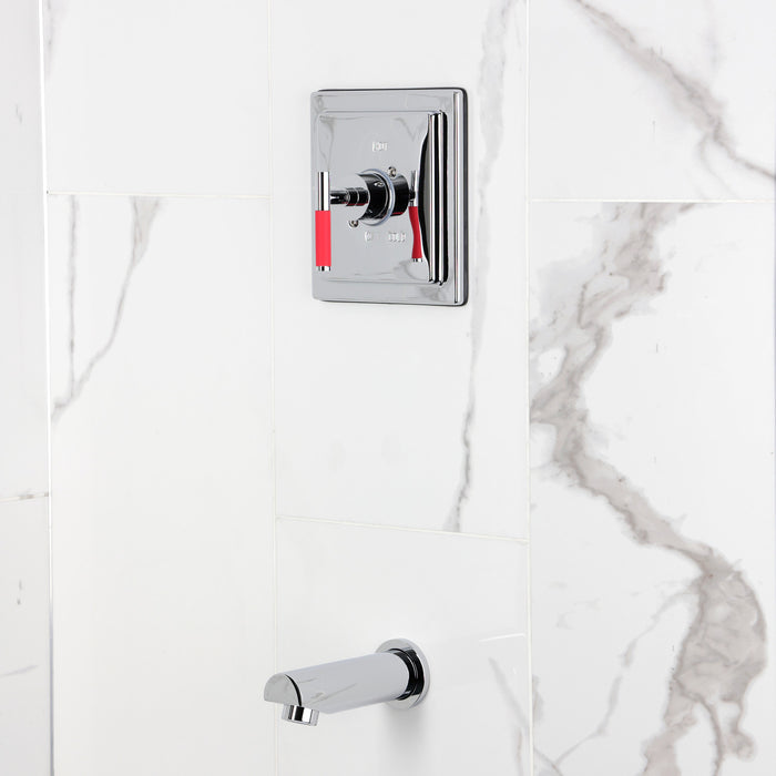 Kingston Kaiser KB8651CKLTO Single-Handle Pressure Balanced Tub Faucet, Polished Chrome
