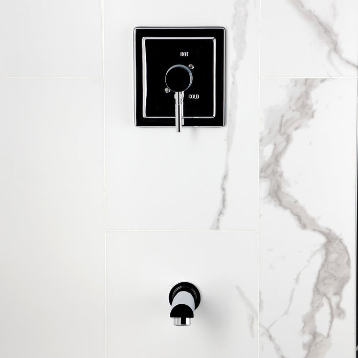 Kingston Concord KB8651DLTO Single-Handle Pressure Balanced Tub Faucet, Polished Chrome