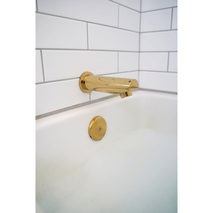 Kingston Sona KB86520CQL - Claremont Single-Handle Pressure Balanced Tub and Shower Faucet, Polished Brass