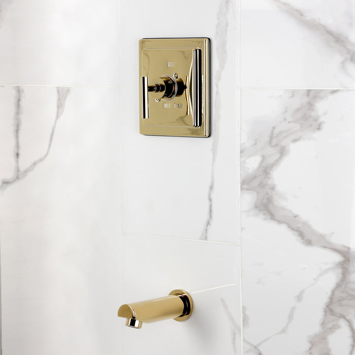 Kingston Manhattan KB8652CMLTO Single-Handle Pressure Balanced Tub Faucet, Polished Brass