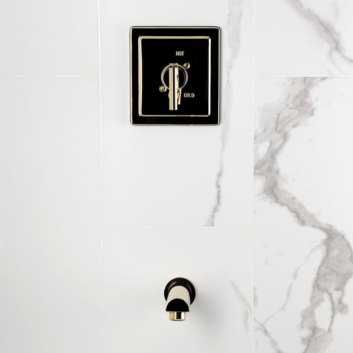 Kingston Manhattan KB8652CMLTO Single-Handle Pressure Balanced Tub Faucet, Polished Brass