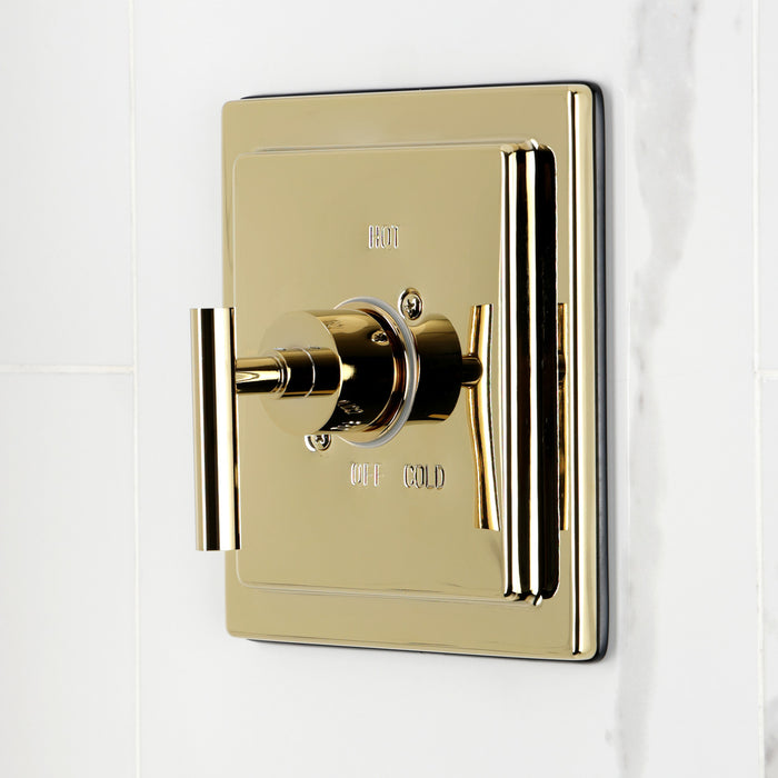 Kingston Manhattan KB8652CMLTO Single-Handle Pressure Balanced Tub Faucet, Polished Brass