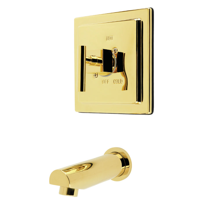 Kingston Sona KB8652CQLTO - Claremont Single-Handle Pressure Balanced Tub Faucet, Polished Brass