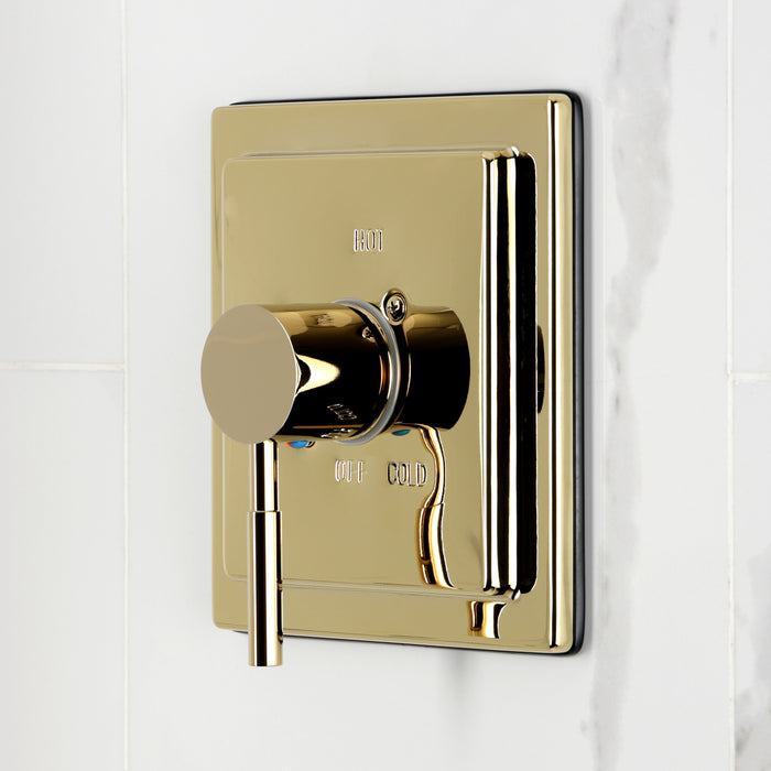 Kingston Concord KB8652DLTO Single-Handle Pressure Balanced Tub Faucet, Polished Brass