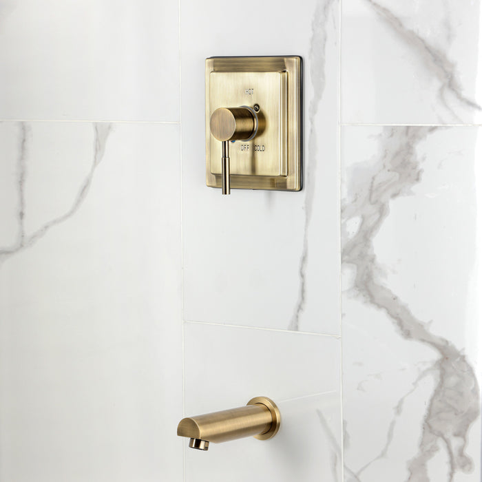 Kingston Concord KB8653DLTO Single-Handle Pressure Balanced Tub Faucet, Antique Brass