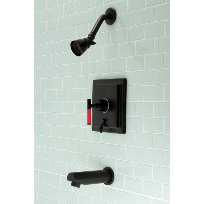 Kingston Sona KB86550CKL - Kaiser Single-Handle Pressure Balanced Tub and Shower Faucet, Oil Rubbed Bronze