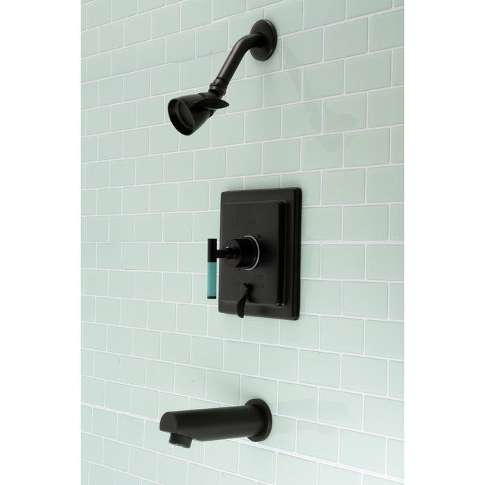 Kingston Sona KB86550CKL - Kaiser Single-Handle Pressure Balanced Tub and Shower Faucet, Oil Rubbed Bronze