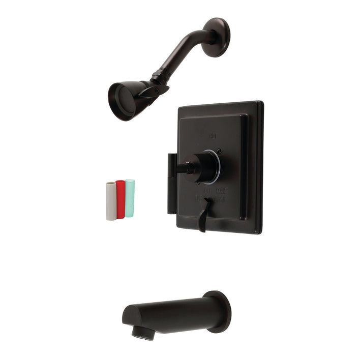 Kingston Sona KB86550CKL - Kaiser Single-Handle Pressure Balanced Tub and Shower Faucet, Oil Rubbed Bronze