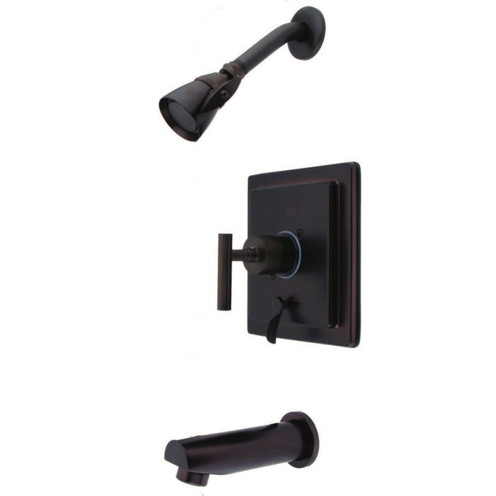 Kingston Sona KB86550CML - Manhattan Single-Handle Pressure Balanced Tub and Shower Faucet, Oil Rubbed Bronze