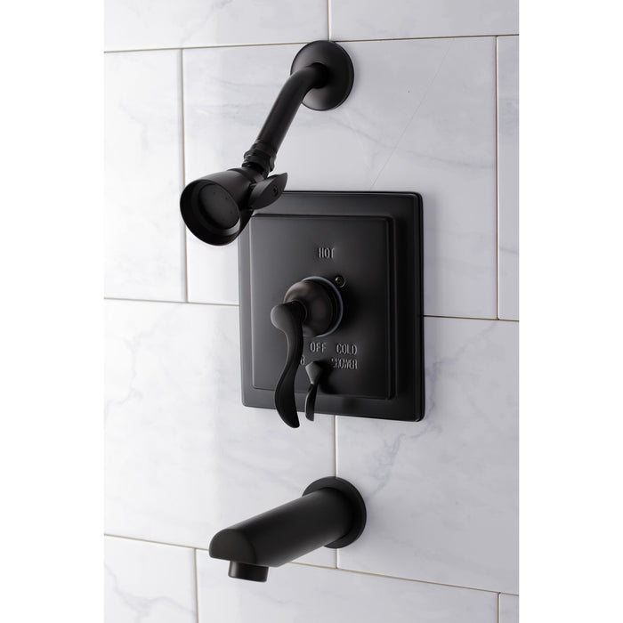 Kingston Sona KB86550DFL Single-Handle Pressure Balanced Tub and Shower Faucet, Oil Rubbed Bronze