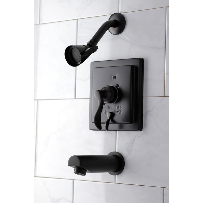 Kingston Sona KB86550DFL Single-Handle Pressure Balanced Tub and Shower Faucet, Oil Rubbed Bronze