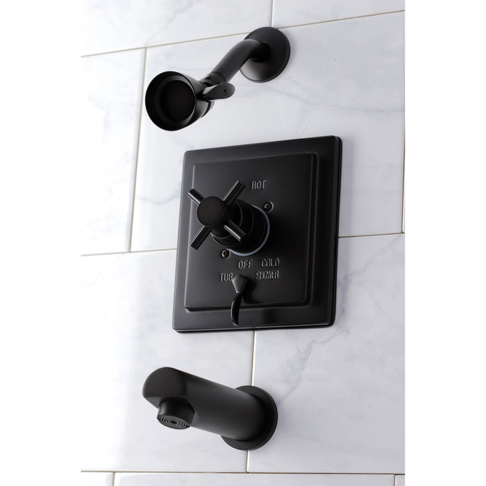 Kingston Sona KB86550DX Single-Handle Pressure Balanced Tub and Shower Faucet, Oil Rubbed Bronze