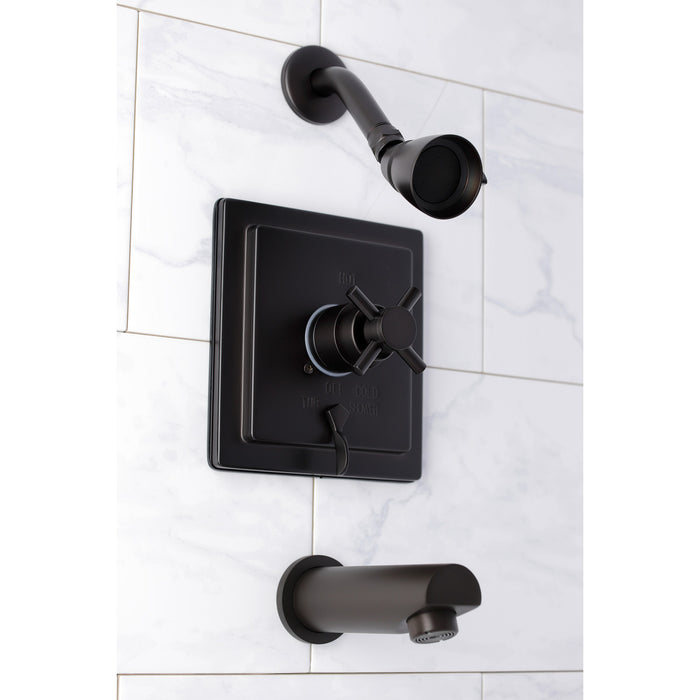 Kingston Sona KB86550DX Single-Handle Pressure Balanced Tub and Shower Faucet, Oil Rubbed Bronze