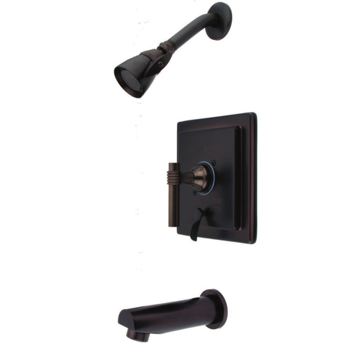 Kingston Tulare KB86550ML - Milano Single-Handle Pressure Balanced Tub and Shower Faucet, Oil Rubbed Bronze