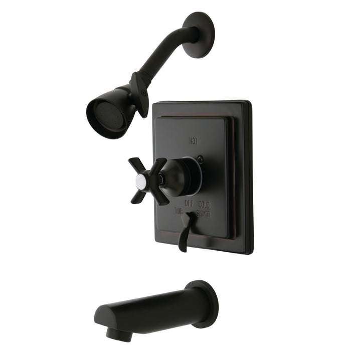 Kingston Tulare KB86550ZX - Millennium Single-Handle Pressure Balanced Tub and Shower Faucet, Oil Rubbed Bronze