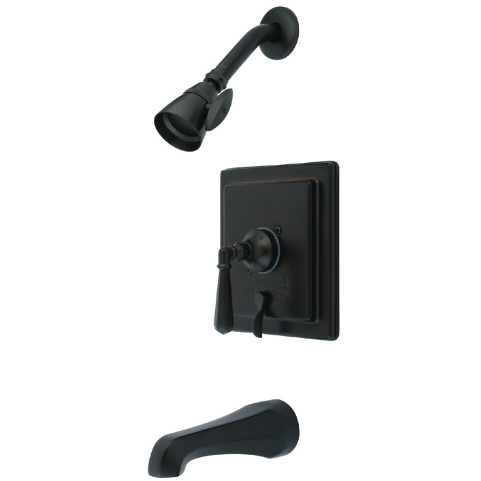 Kingston Tulare KB86554HL - Metropolitan Single-Handle Pressure Balanced Tub and Shower Faucet, Oil Rubbed Bronze