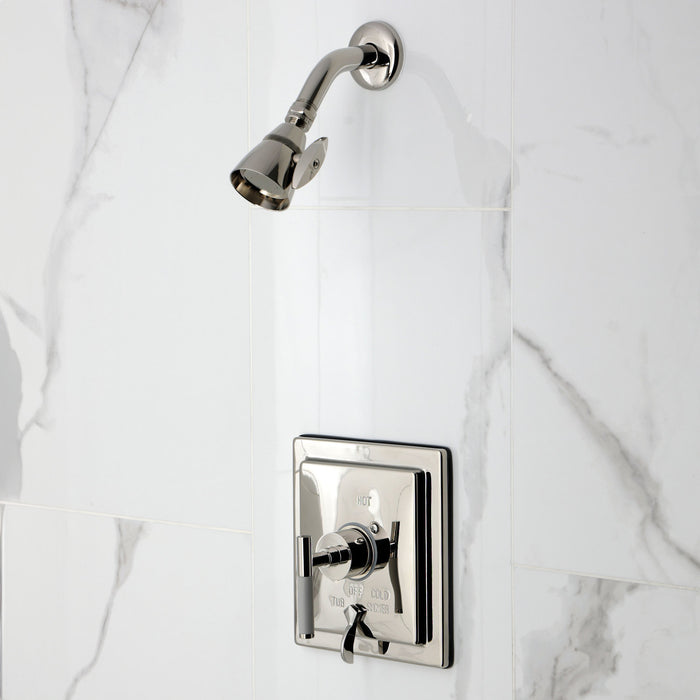 Kingston Sona KB86560CKL - Kaiser Single-Handle Pressure Balanced Tub and Shower Faucet, Polished Nickel