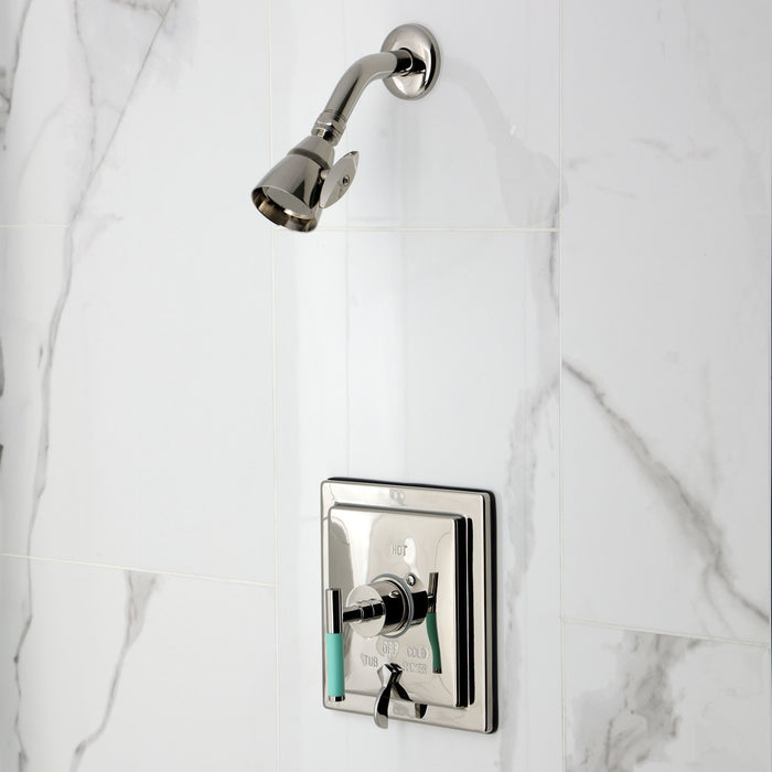 Kingston Sona KB86560CKL - Kaiser Single-Handle Pressure Balanced Tub and Shower Faucet, Polished Nickel