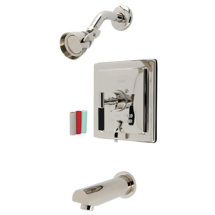 Kingston Sona KB86560CKL - Kaiser Single-Handle Pressure Balanced Tub and Shower Faucet, Polished Nickel