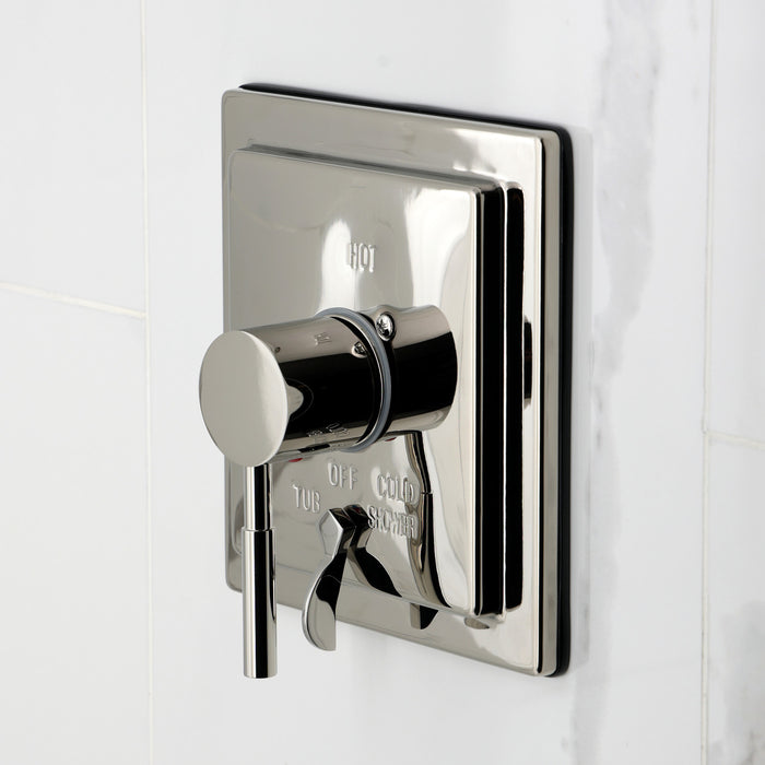 Kingston Sona KB86560DL - Concord Single-Handle Pressure Balanced Tub and Shower Faucet, Polished Nickel