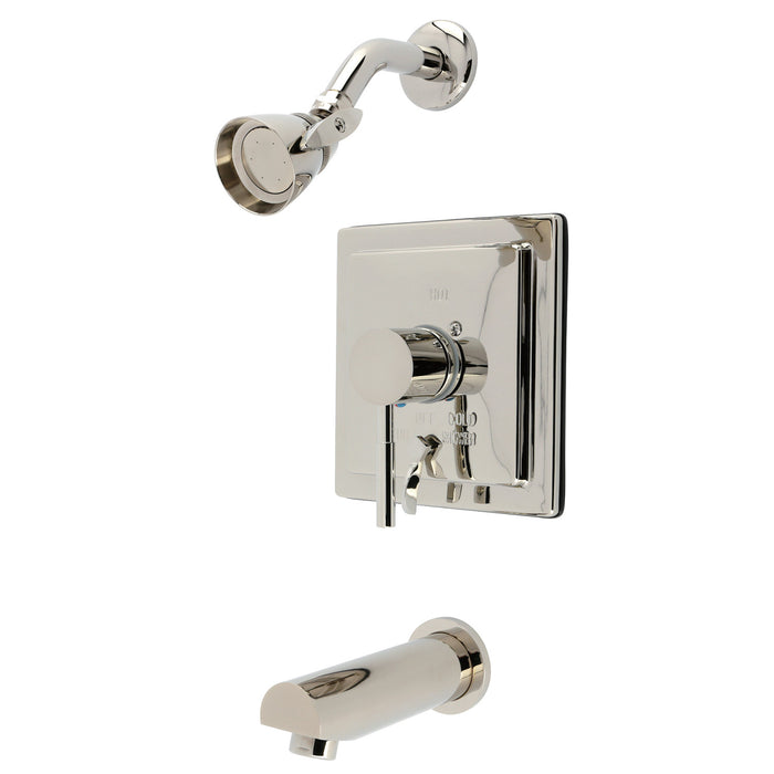 Kingston Sona KB86560DL - Concord Single-Handle Pressure Balanced Tub and Shower Faucet, Polished Nickel