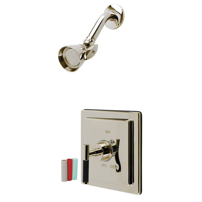 Kingston Sona KB8656CKLSO - Kaiser Single-Handle Pressure Balanced Tub and Shower Faucet, Polished Nickel