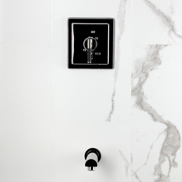 Kingston Kaiser KB8656CKLTO Single-Handle Pressure Balanced Tub Faucet, Polished Nickel
